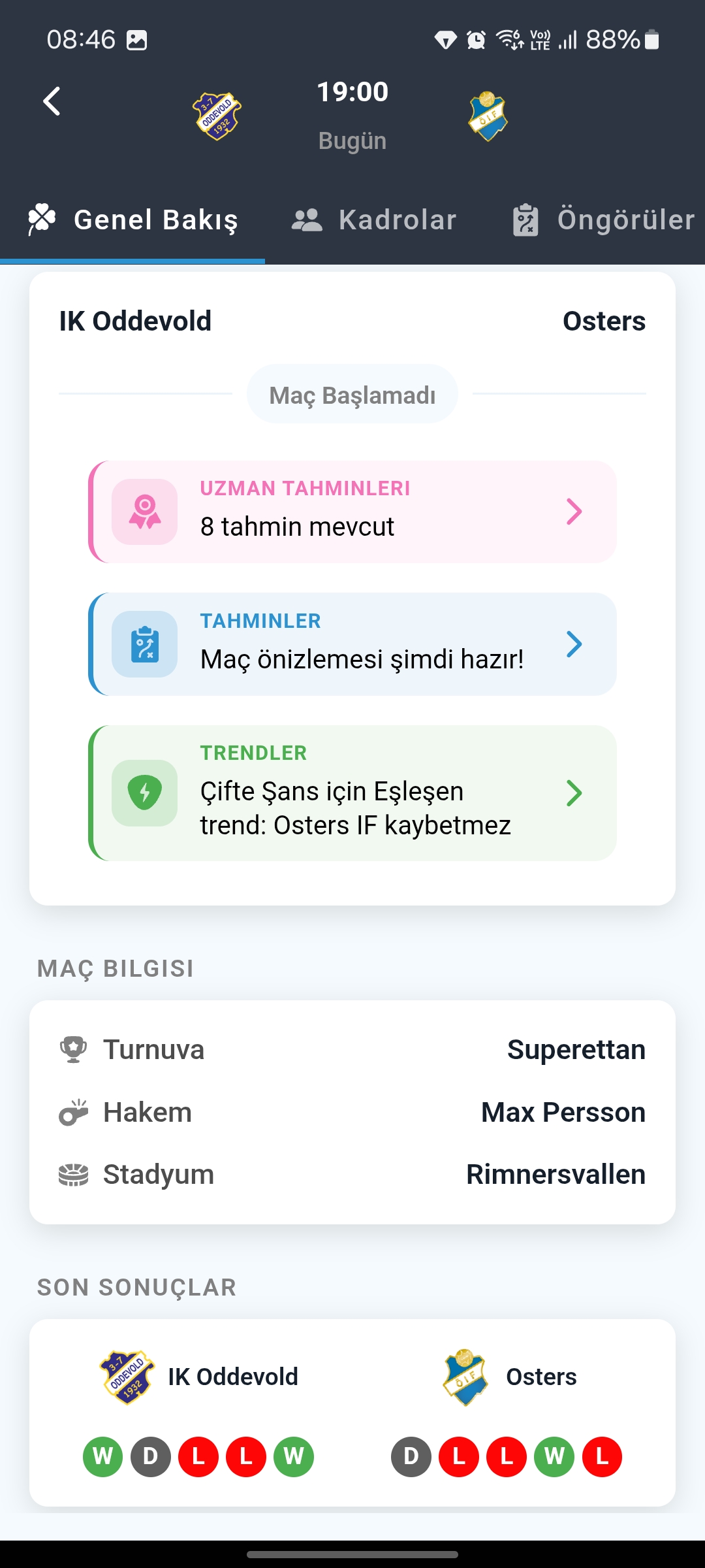 Maç Detayları