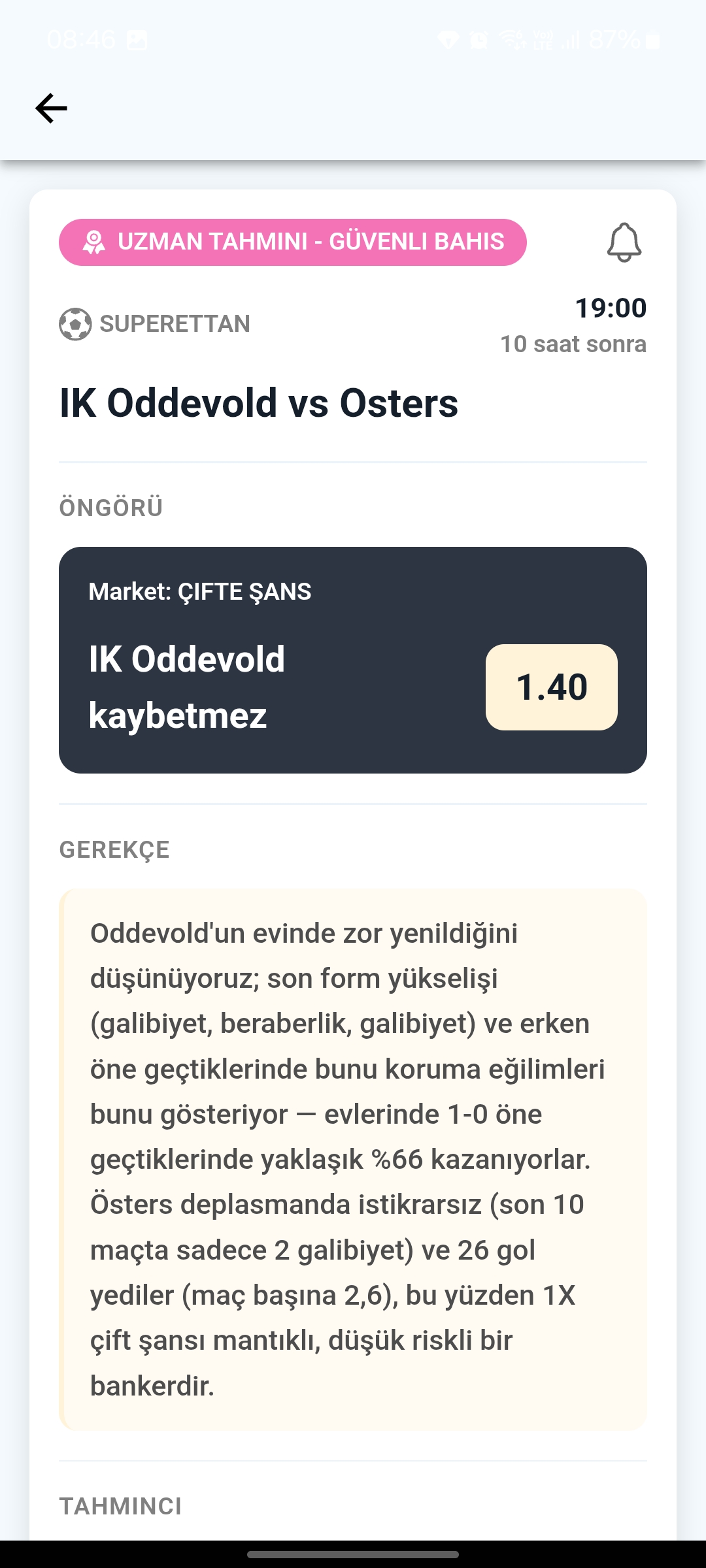 Maç Önizlemesi
