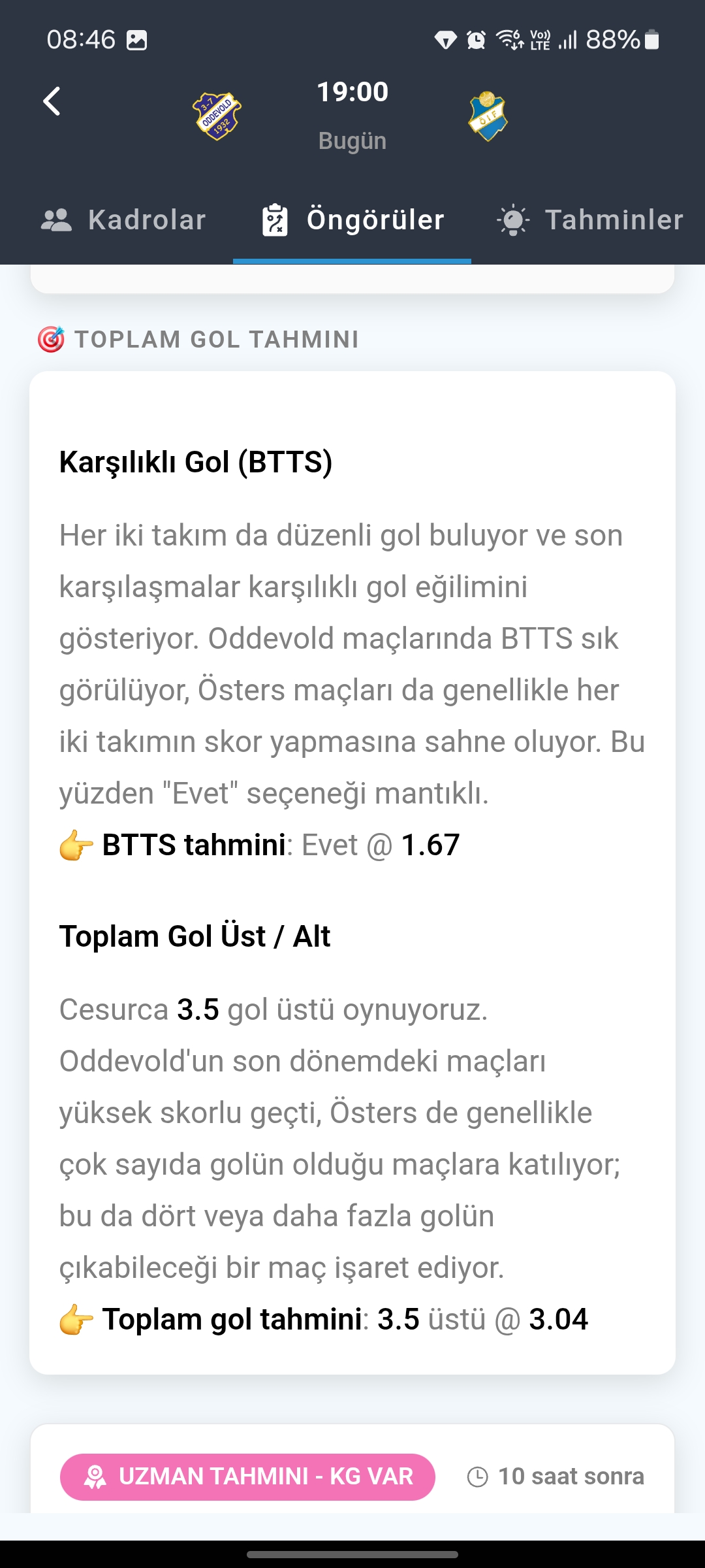 Maç Tahminleri